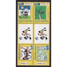 ARGENTINA 1994 GJ 2674/77EN SERIE COMPLETA NUEVAS MINT CON ENTRENCINTAS U$ 8